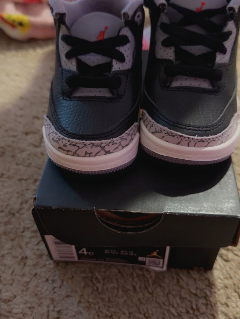 Jordan Kids Black, Grey & White Sneakers